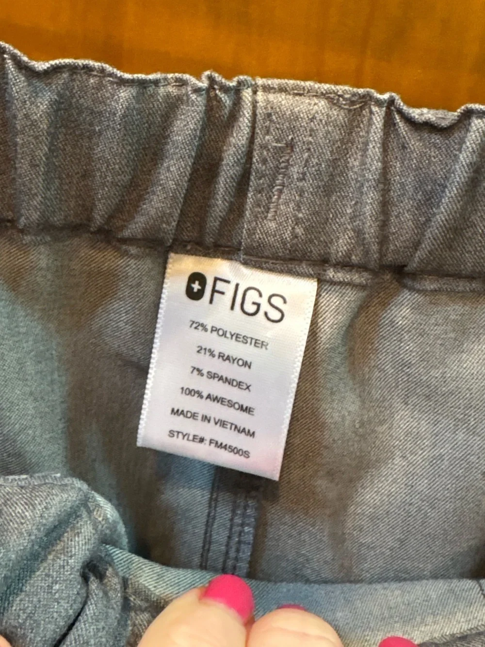 Figs Men’s Pisco Basic Scrub Pants Size Small Color Graphite
